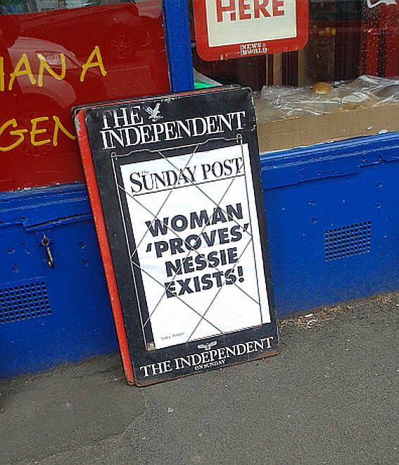 WOMAN ‘PROVES’ NESSIE EXISTS