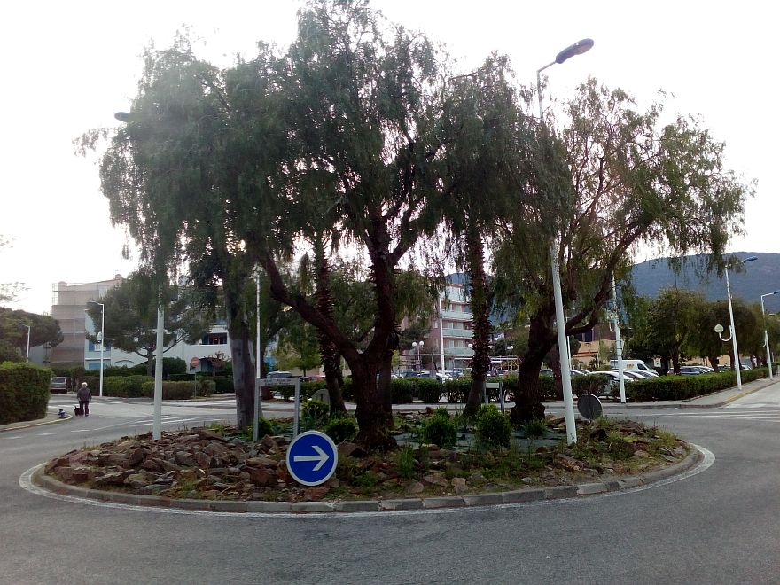 IN A ROUNDABOUT WAY